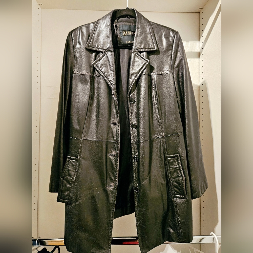 Danier vintage leather coat